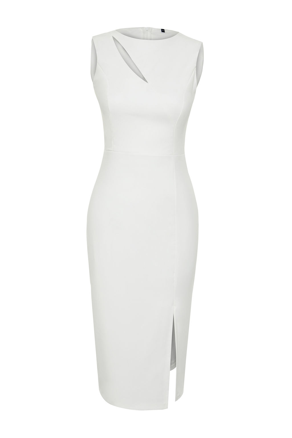 TRENDYOLMILLA Murdum Pencere/Cut Out Detayl? Dokuma Elbise TPRSS24EL00140