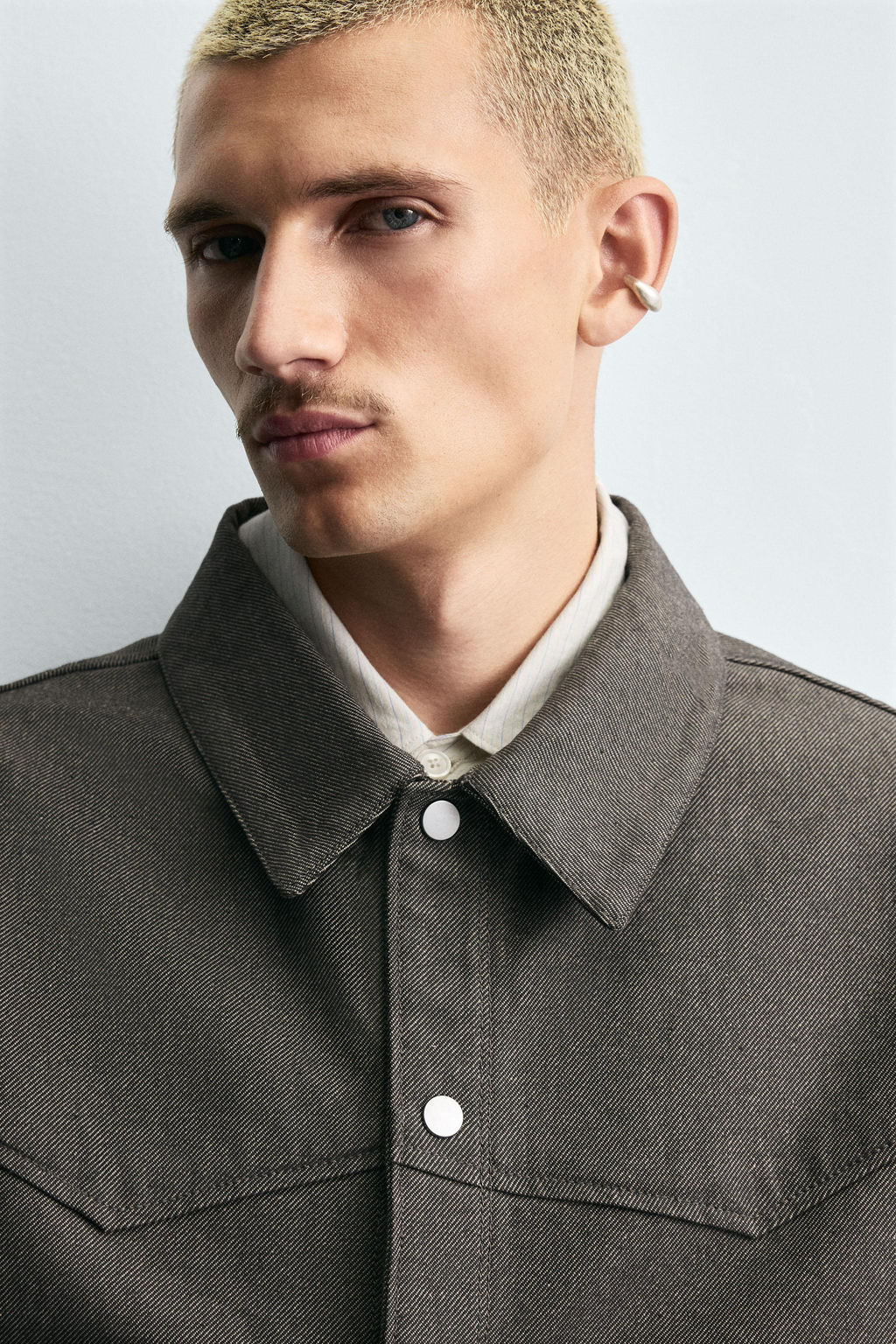 TWILL TEXTURED OVERSHIRT - Zara фото 6