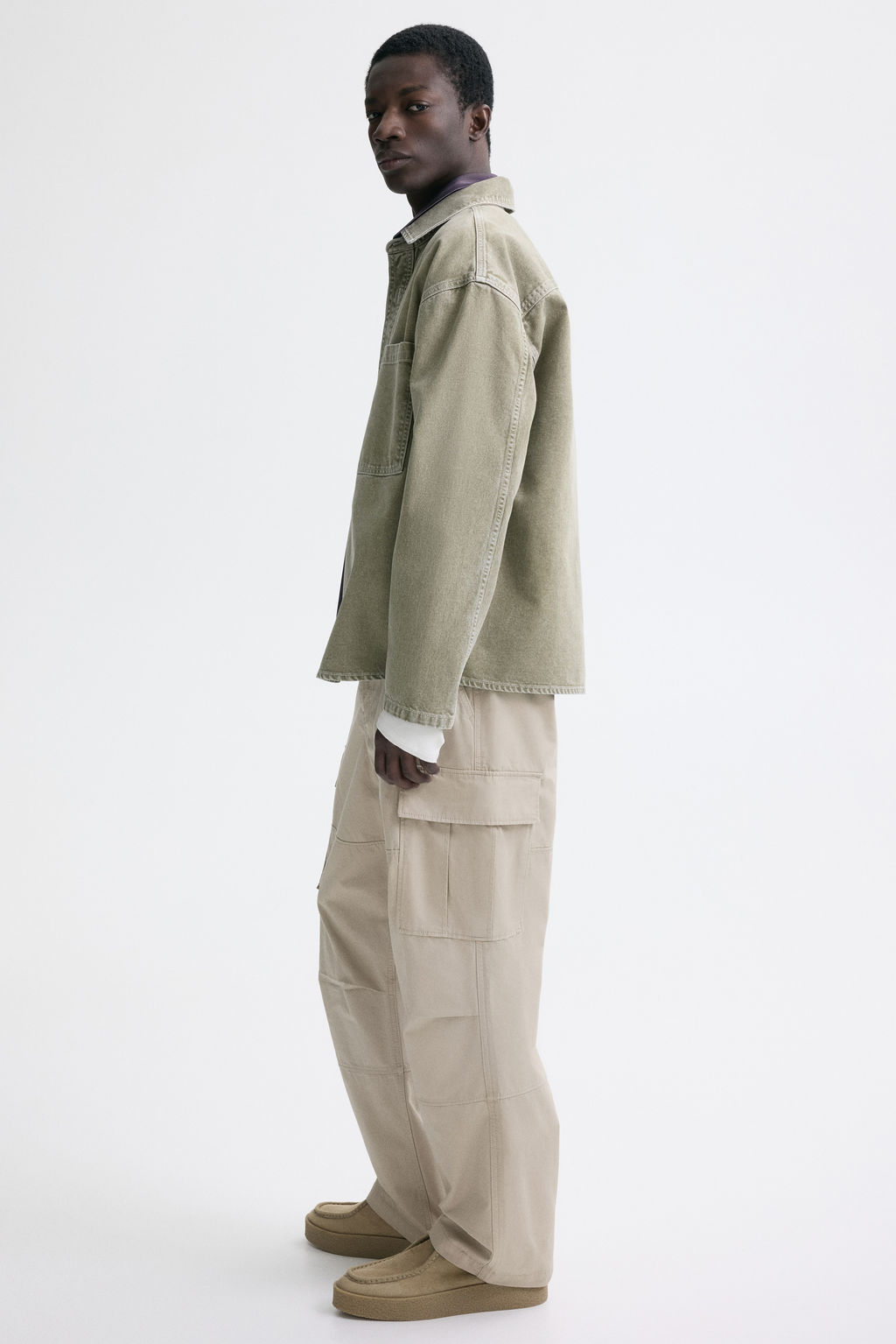 Pantal?n cargo de algod?n Relaxed Fit - H&m фото 9