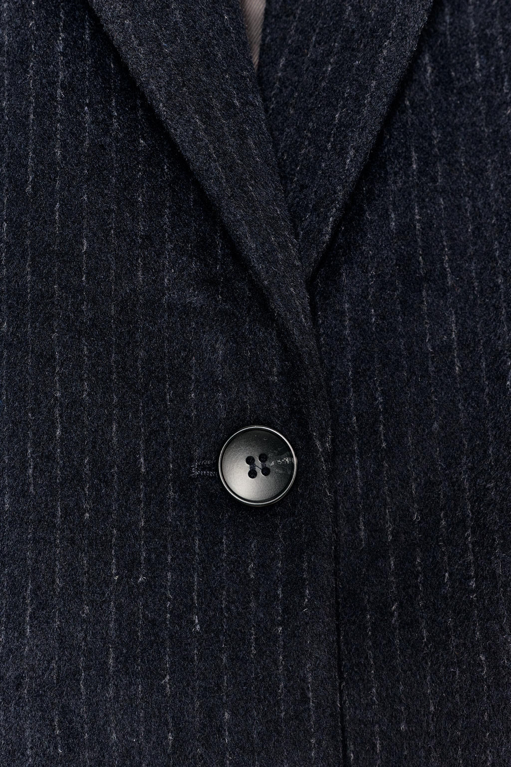 WOOL BLEND PINSTRIPE BLAZER