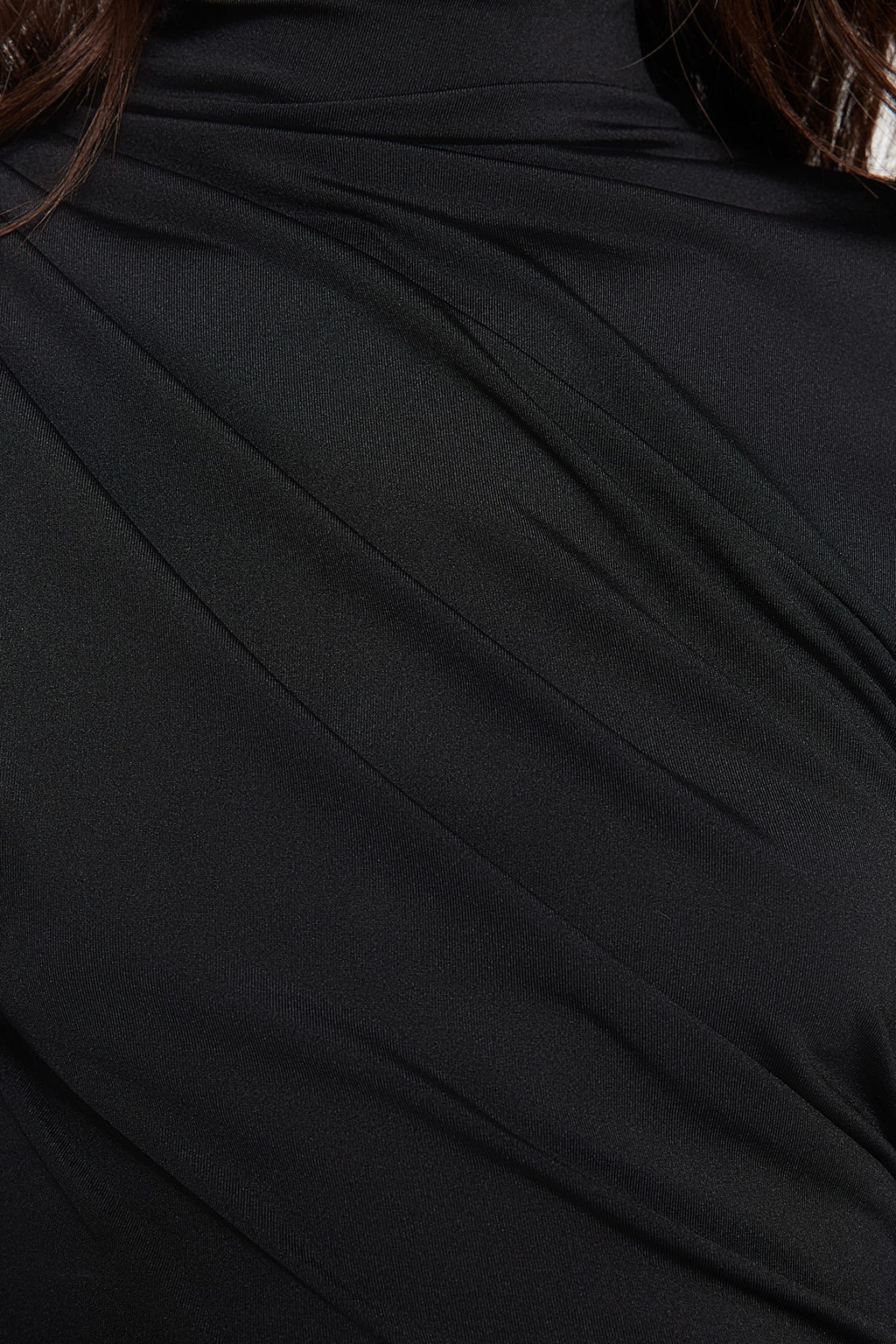 Siyah Buzgu Detayl? Dik Yaka C?tc?tl? Esnek Orme Body TWOAW24BD00014