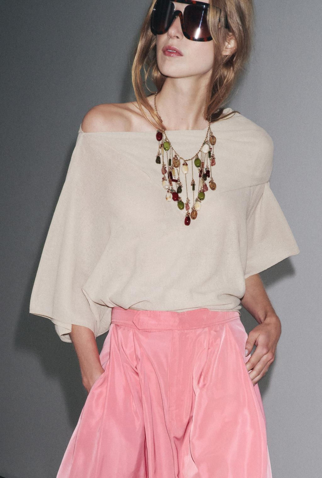 PLAIN KNIT LAYERED TOP - Zara фото 13