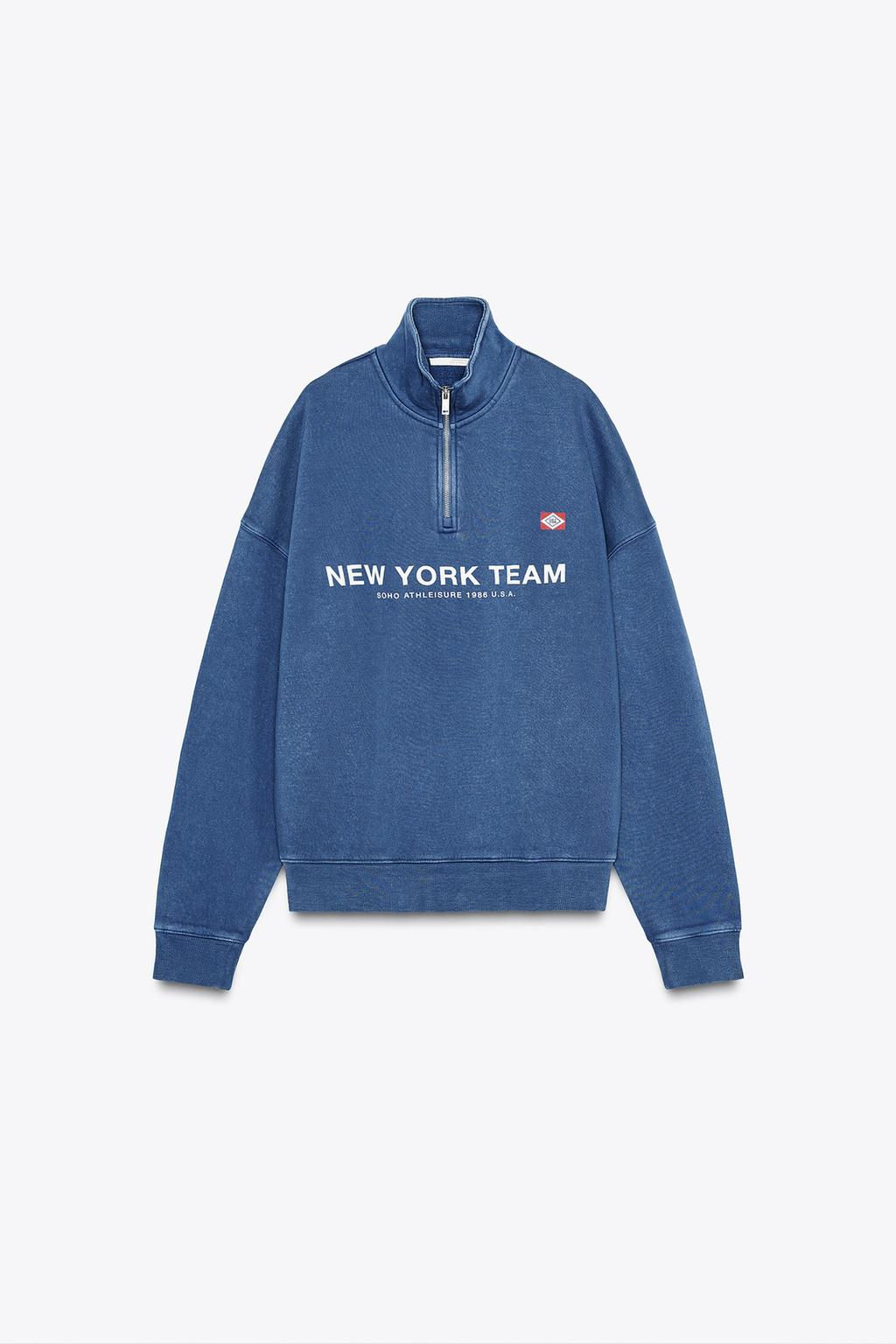FADED SLOGAN SWEATSHIRT - Zara фото 5