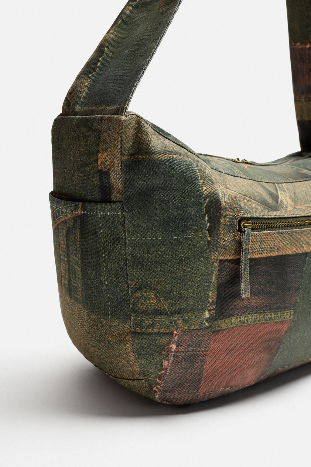 DENIM PRINT SHOULDER BAG - Zara фото 5