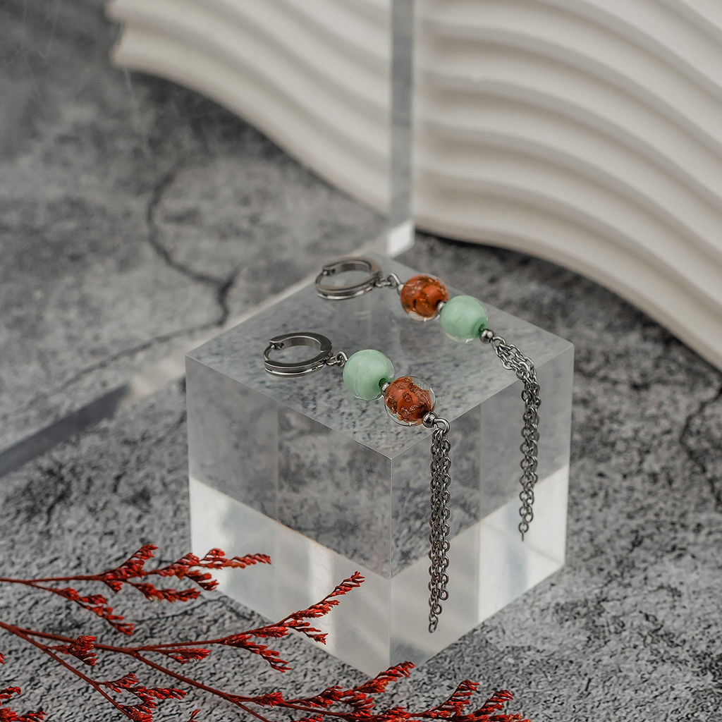 Серьги из муранского стекла PARADISE APPLES LC3459