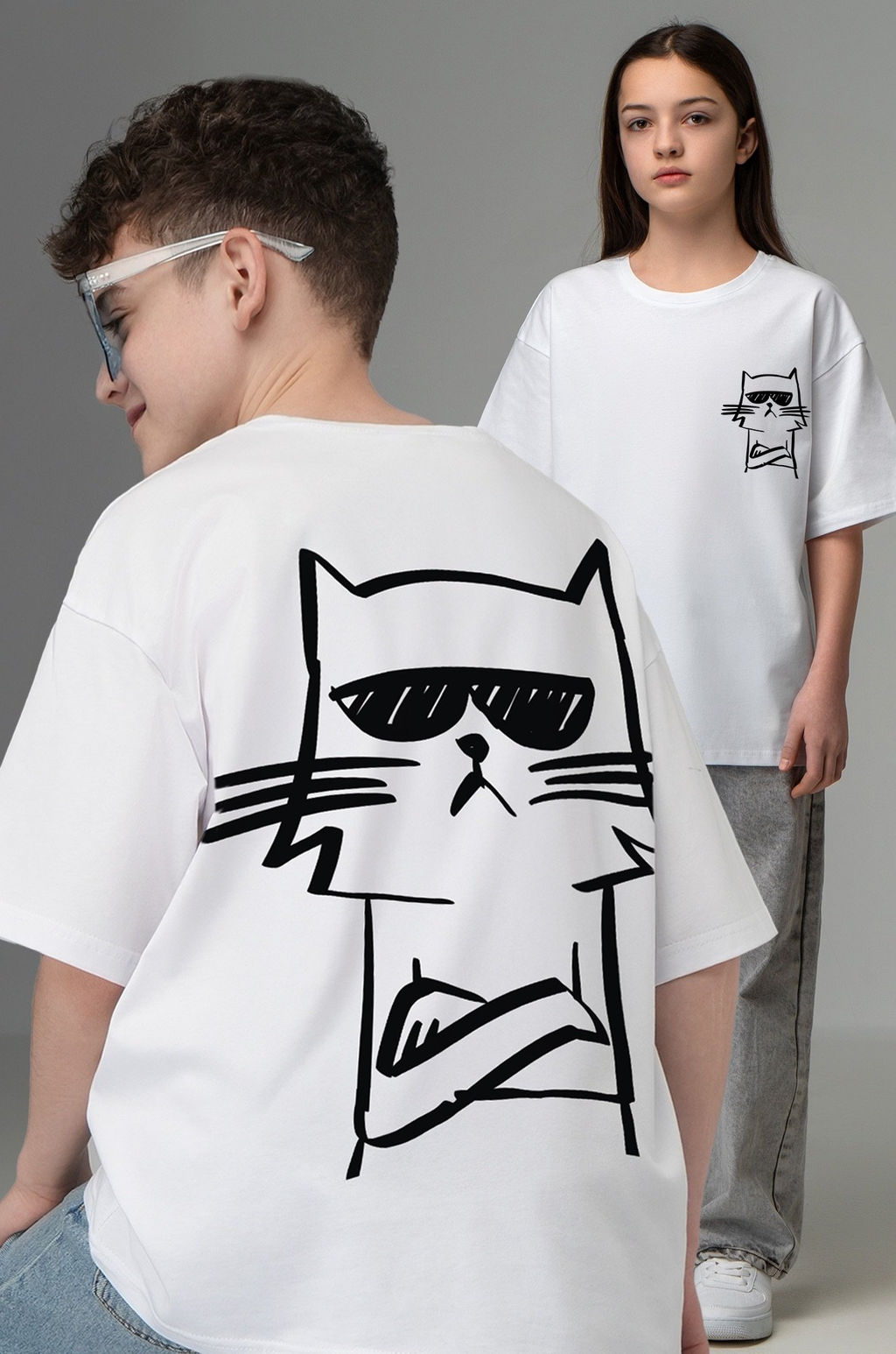 Детская футболка оверсайз Happyfox