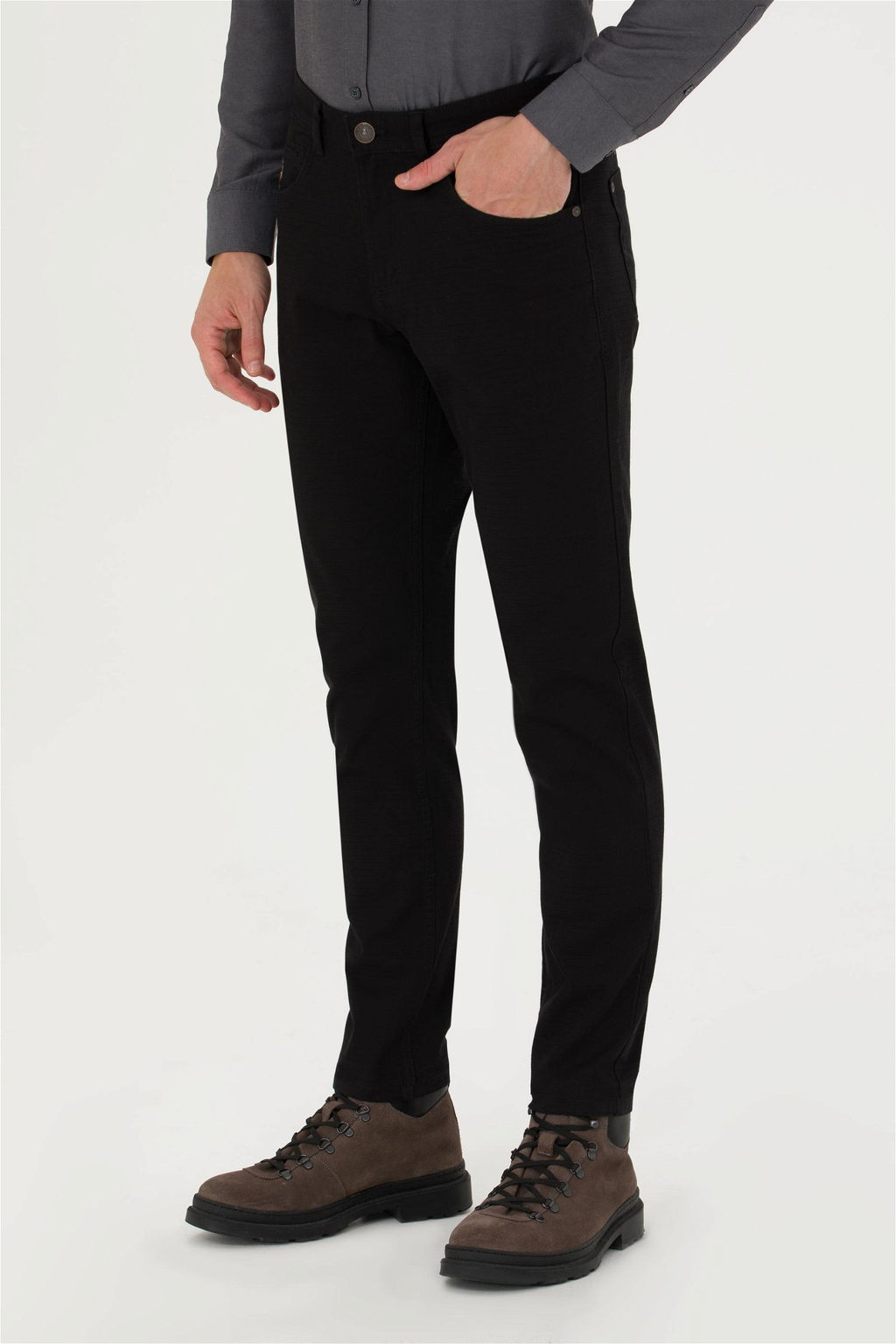 Мужские черные брюки из плотной ткани/чиносы Неожиданная скидка в корзине - U.s. polo assn фото 2