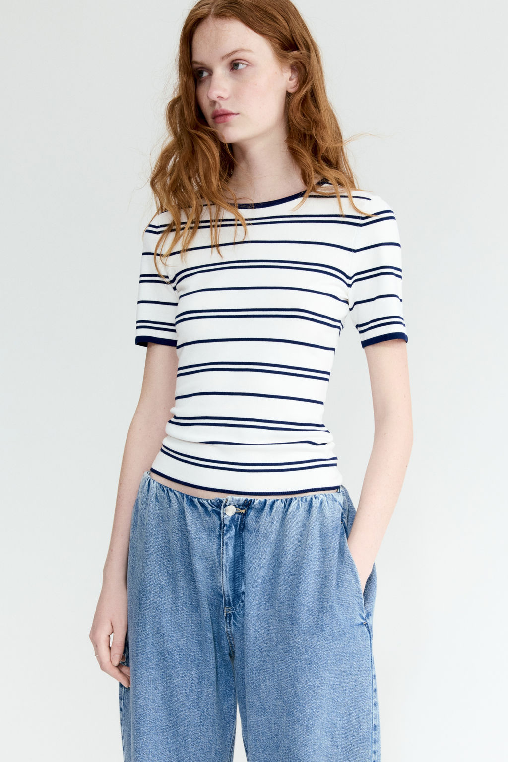 Camiseta en punto fino - H&m фото 9