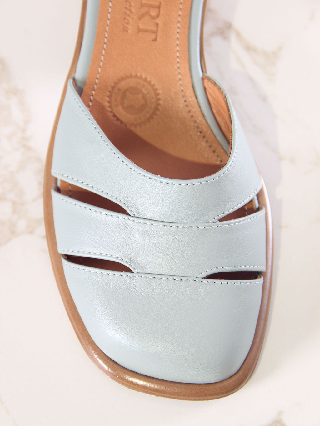 Босоножки 5032.23663be.Авокадо лион +коричневый - Edart фото 5