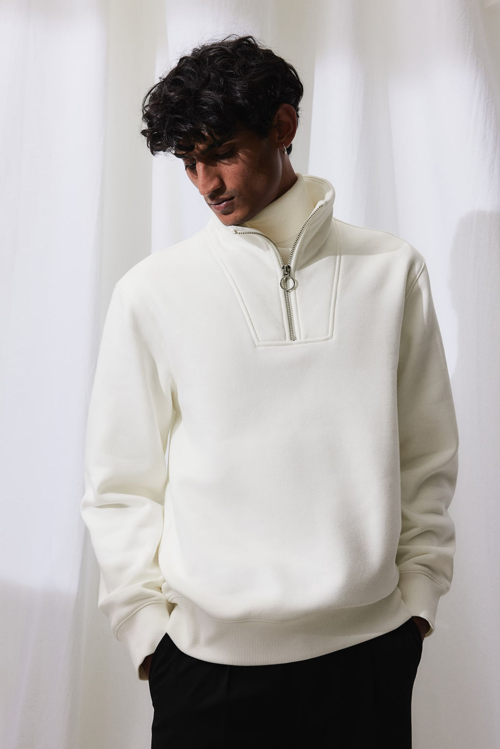 Sudadera con media cremallera Regular Fit - H&m фото 3