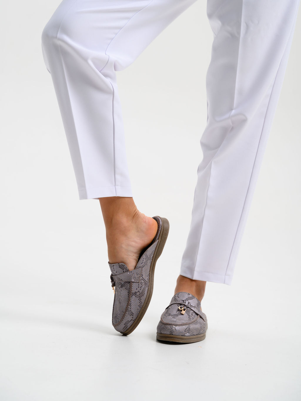 Мюли 1070.2614be.Мамба мутон+коричневый