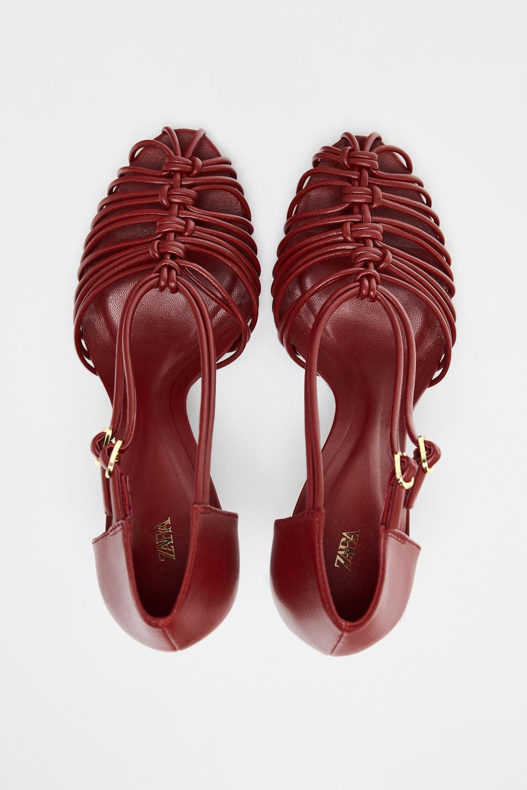 HIGH-HEEL CAGE SANDALS - Zara фото 7