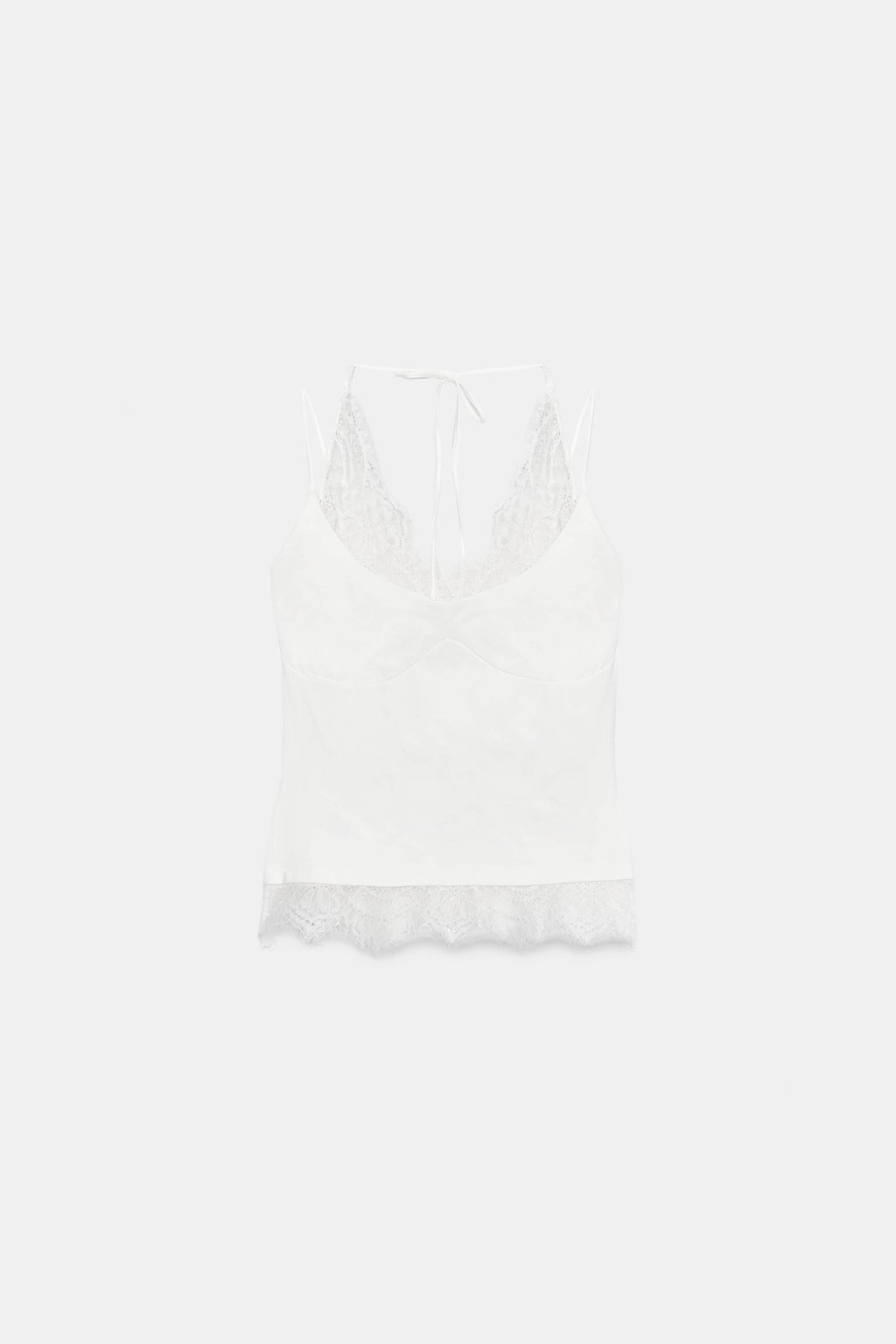 RIBBED HALTER TOP - Zara фото 12
