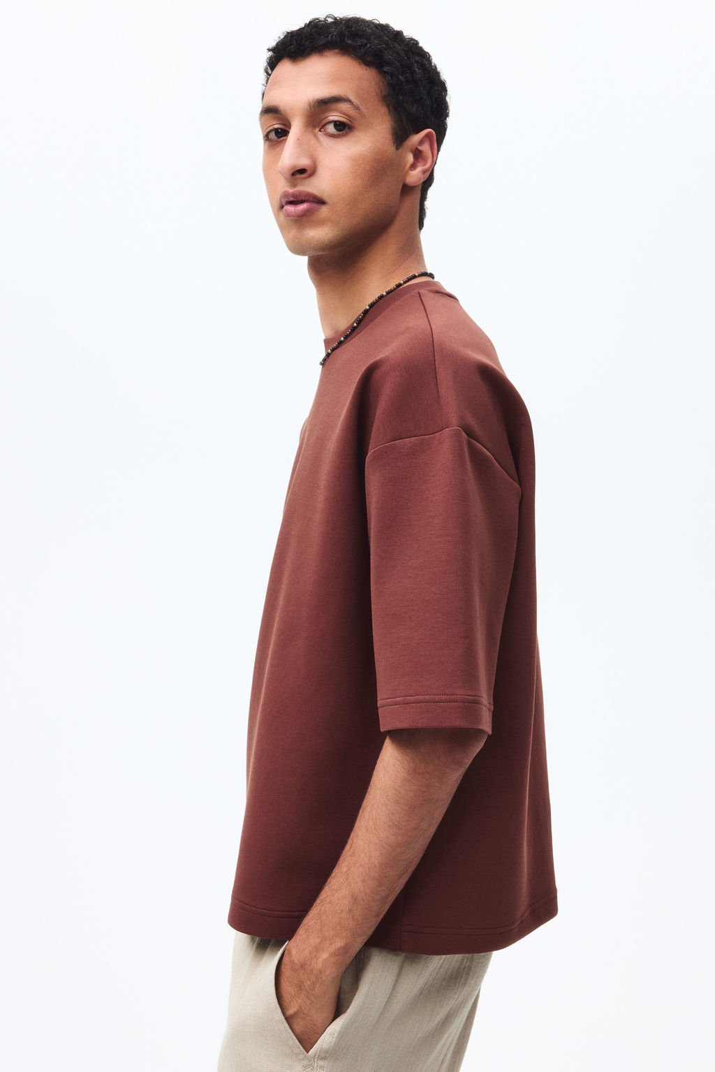 Camiseta efecto neopreno Oversized Fit - H&m фото 5
