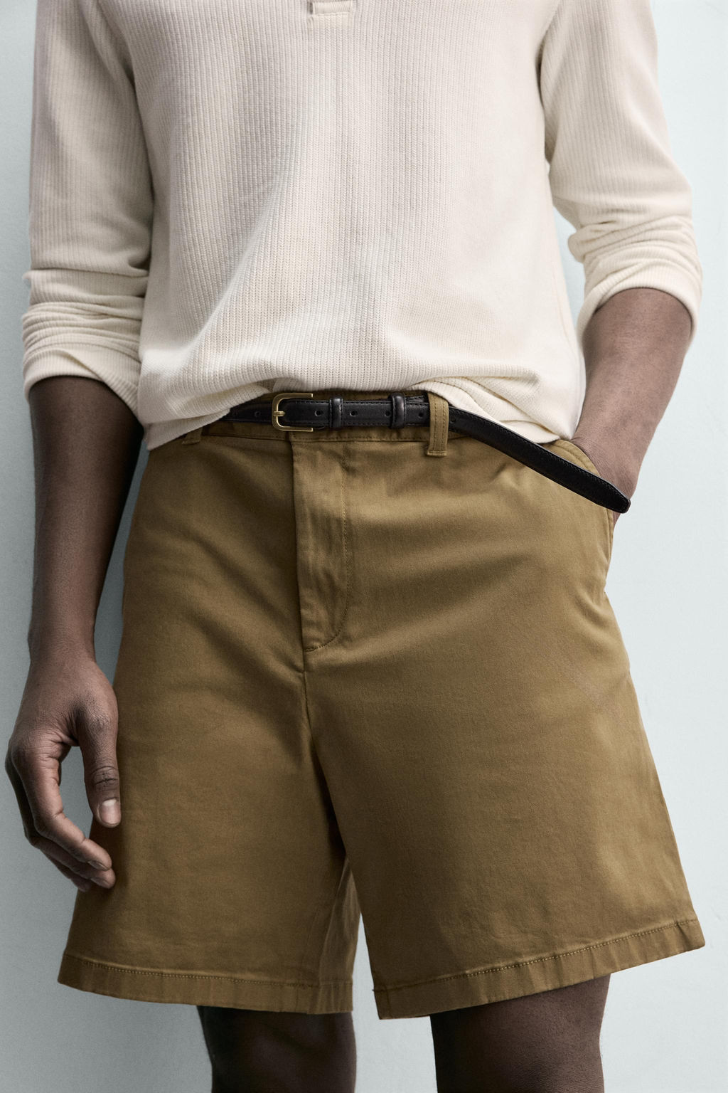 BERMUDA CHINO REGULAR FIT / Ocre - Zara фото 5