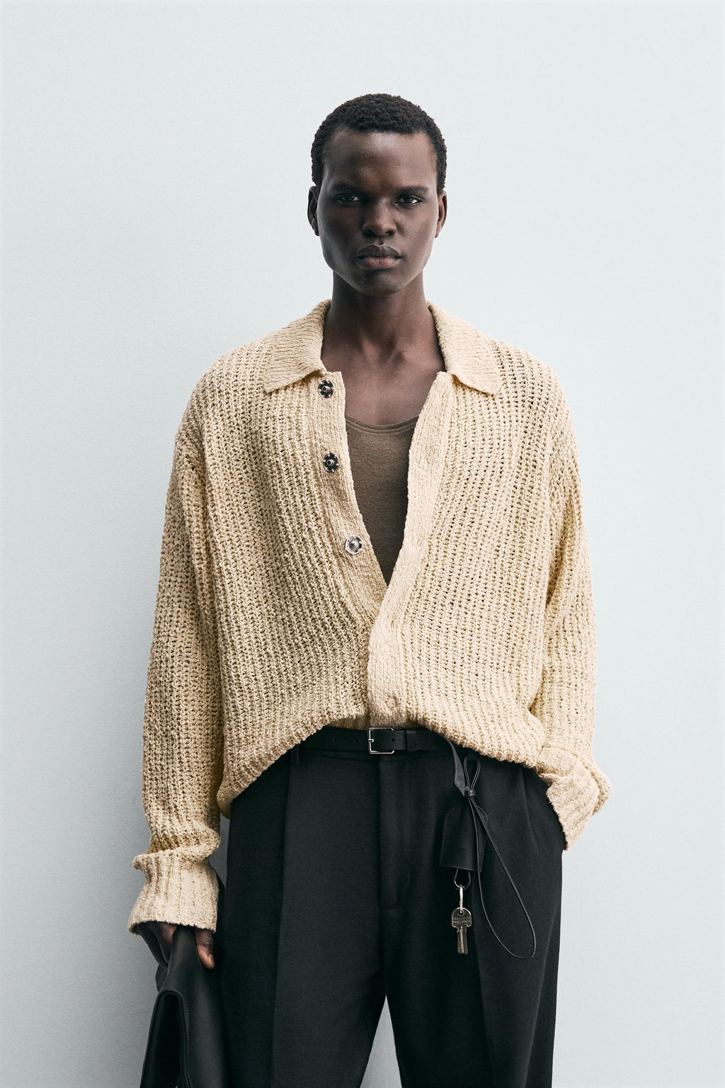 TEXTURED KNIT CARDIGAN - Zara фото 2