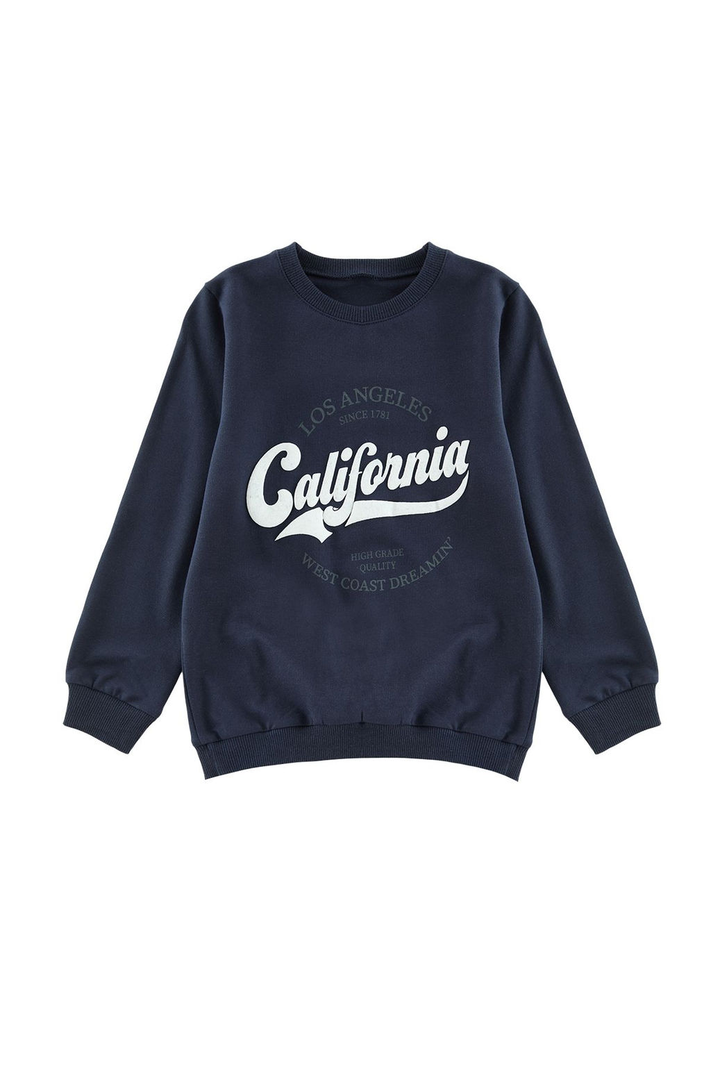 Lila K?z Couk Slogan Pamuklu Orme Sweatshirt TKDAW25SW00013 - Trendyolmilla фото 2