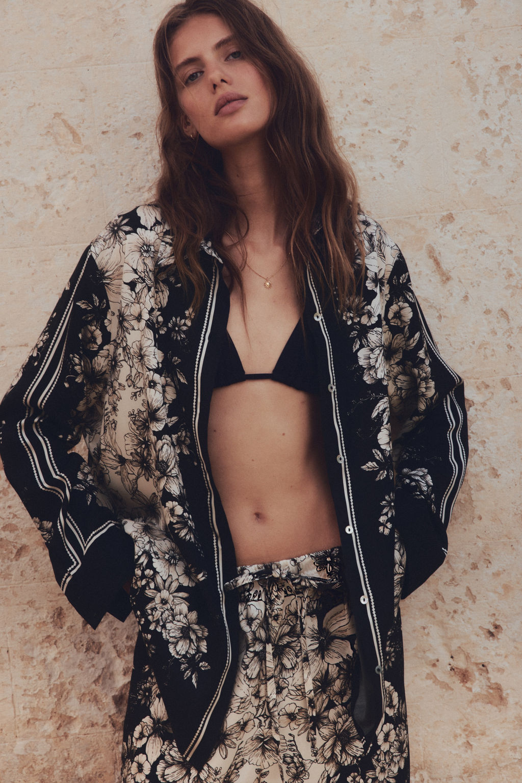 Pantal?n estampado con cord?n de ajuste - H&m фото 3