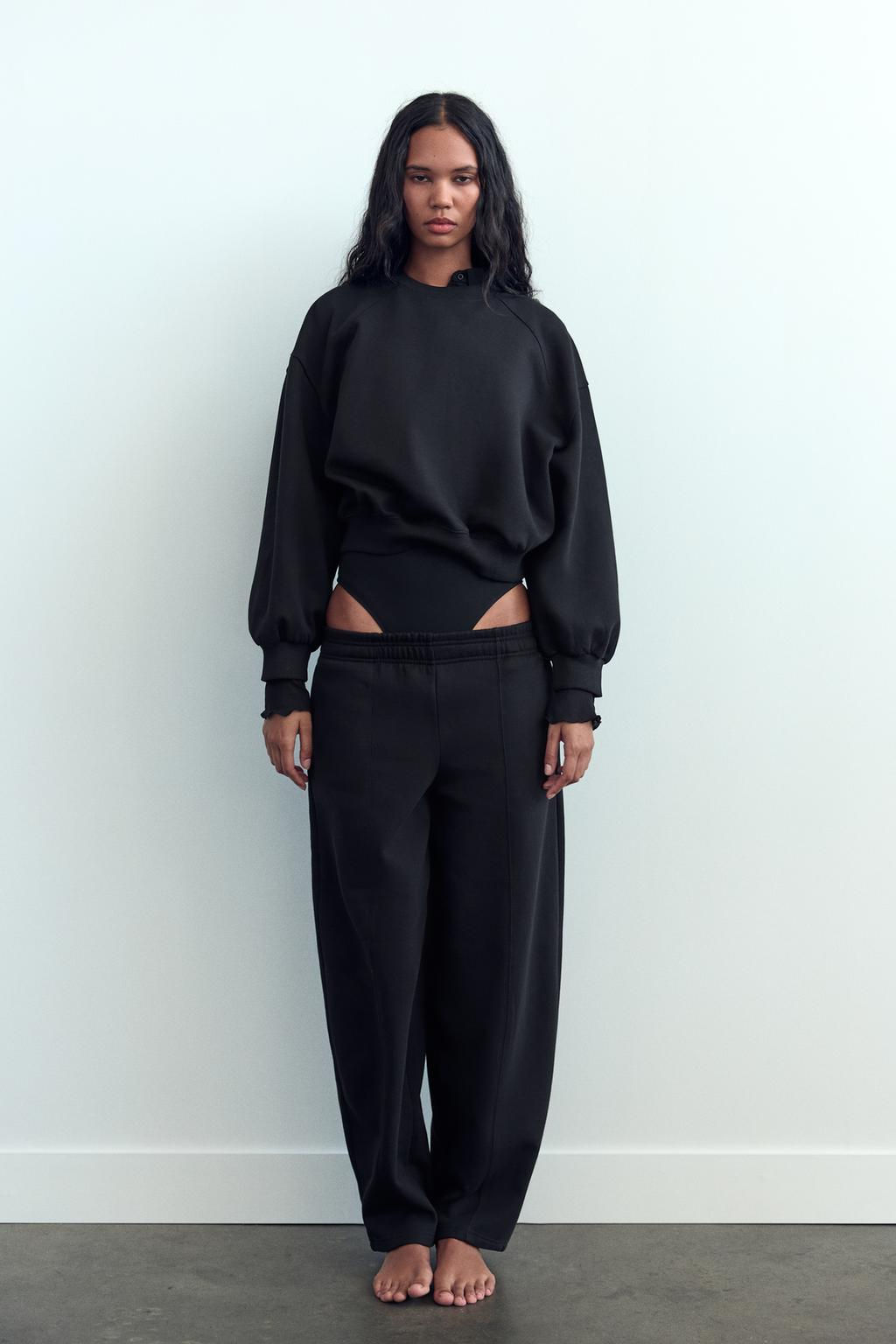 BASIC PLUSH SWEATSHIRT - Zara фото 32