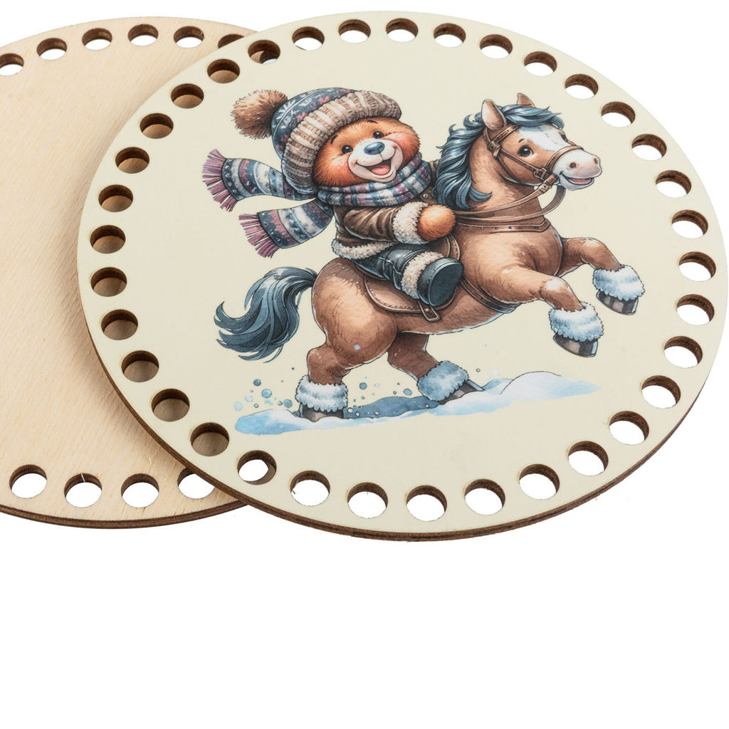 Заготовка для декорирования Love2art ДВ-02 Набор донышек для вязания Матовый фанера d 15 см х 0.4 см 2 шт 10 Лавандовая история  фото 16