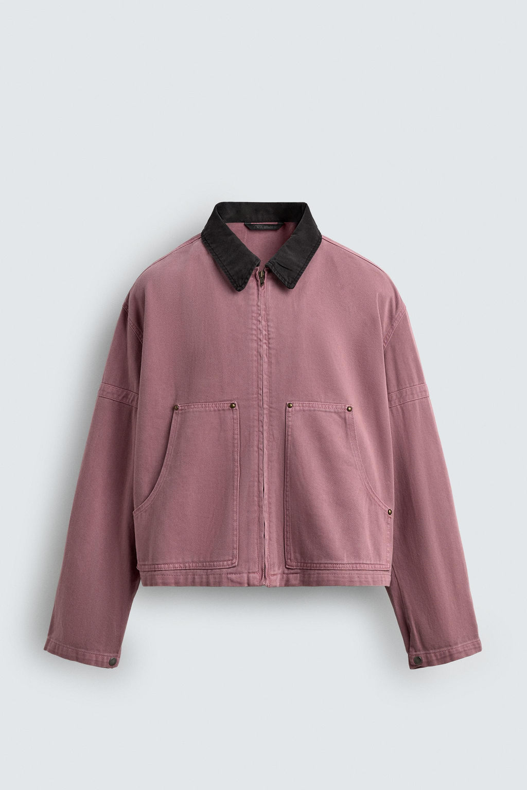 CONTRAST COLLAR JACKET - Zara фото 5