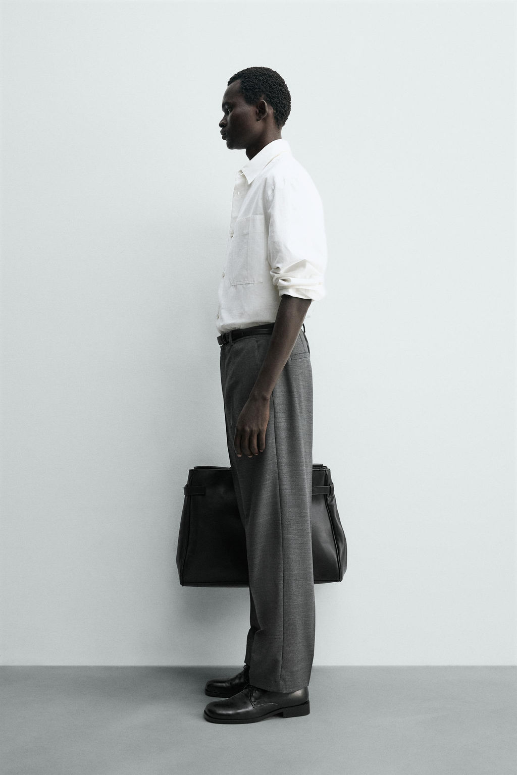 PANTAL?N STRAIGHT FIT CONFORT / Gris vigor? - Zara фото 4