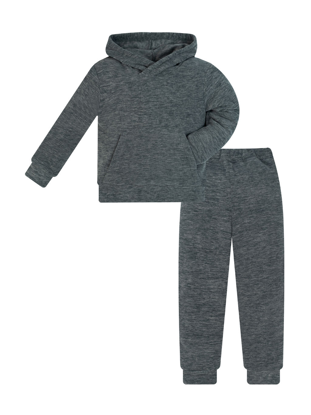 Костюм детский флисовый темно-серый 7043кт (128, 64)