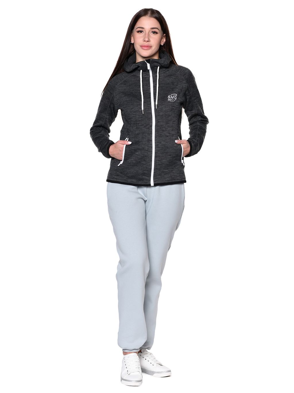 Толстовка B-033 Темно-серый