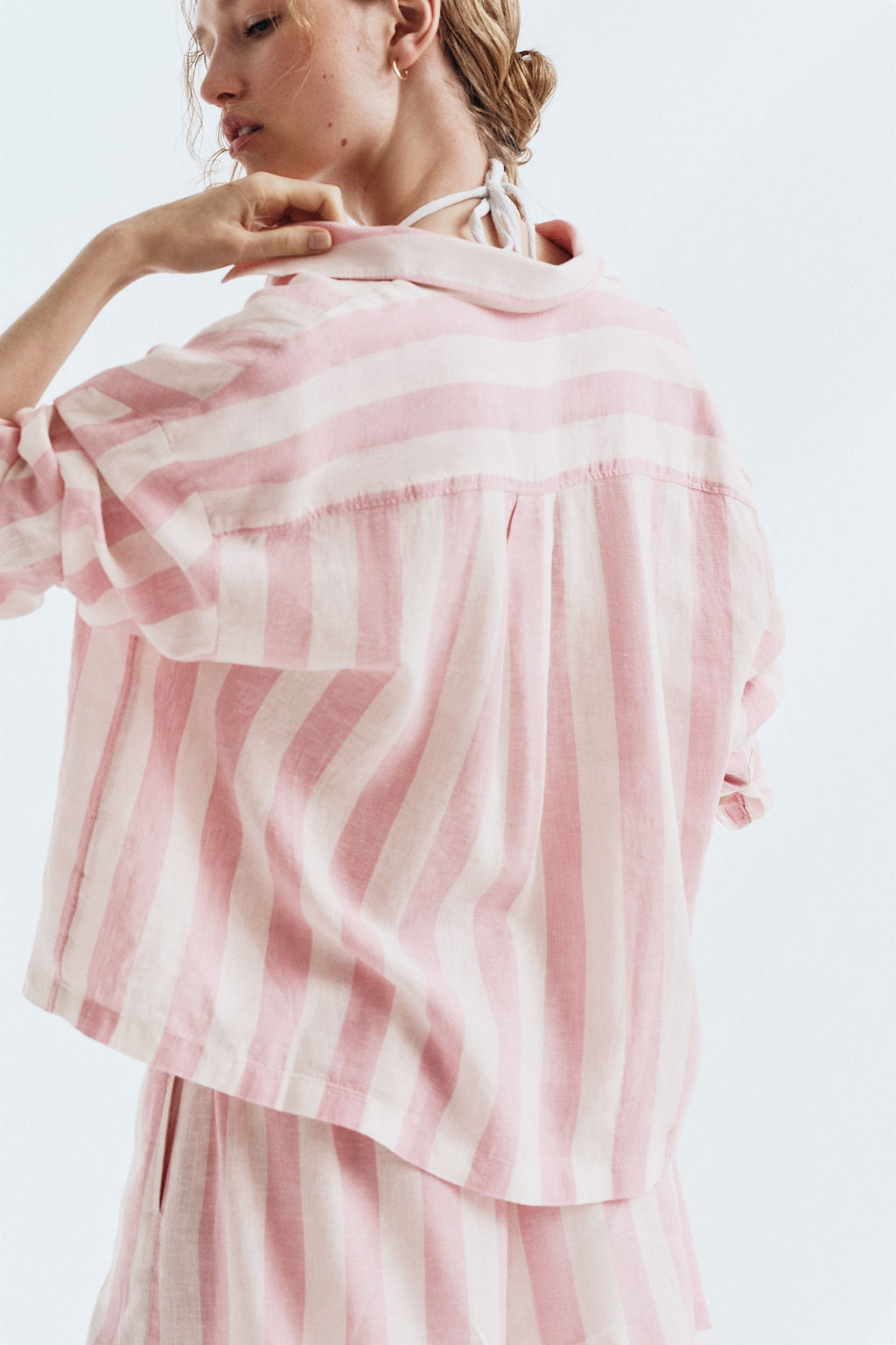 Camisa en mezcla de lino - H&m фото 6