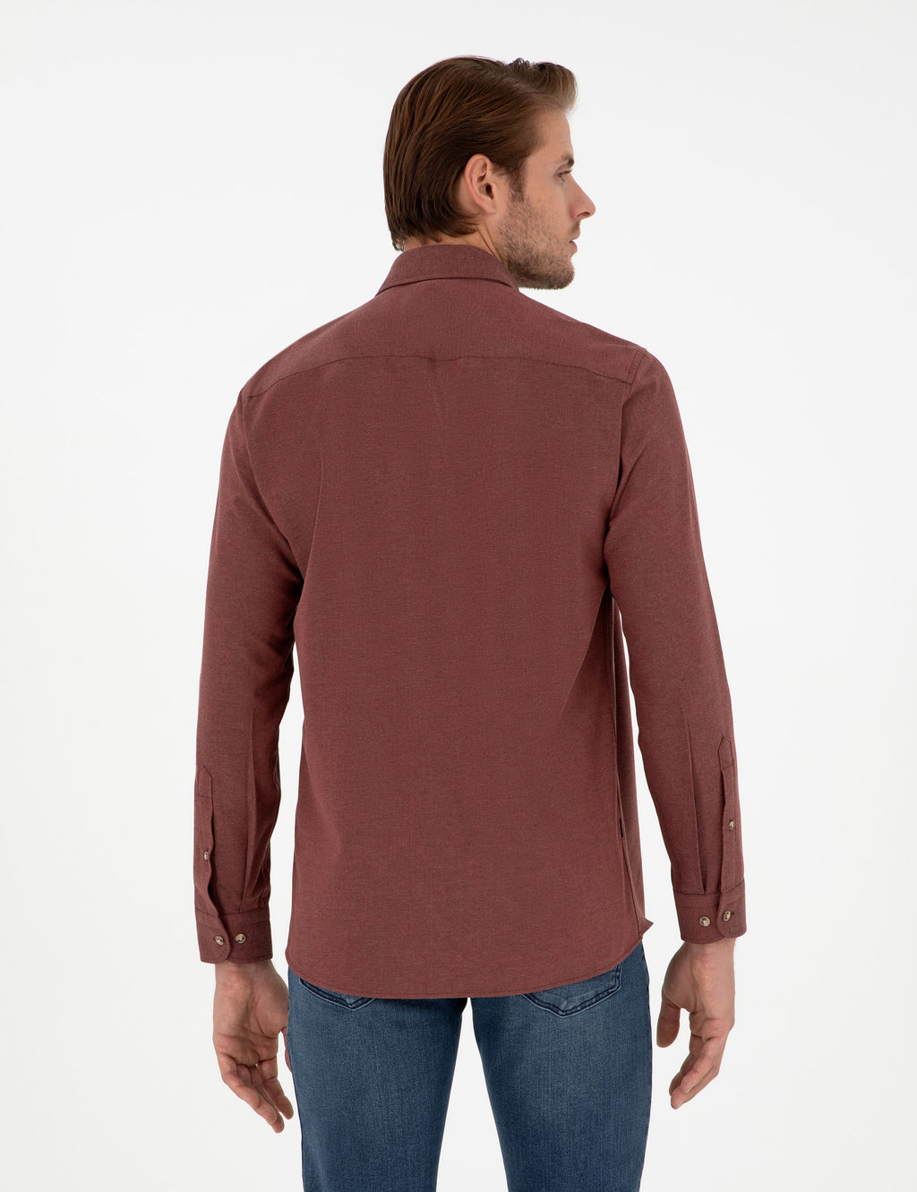 Kiremit Slim Fit Uzun Kollu G_mlek