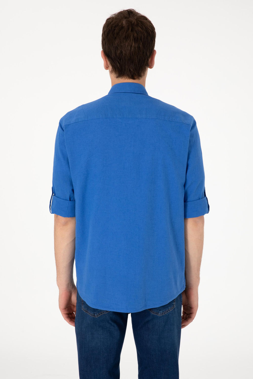 Erkek _ndigo Uzun Kollu Basic G_mlek Sepette S_rpriz _ndirim - U.s. polo assn фото 6