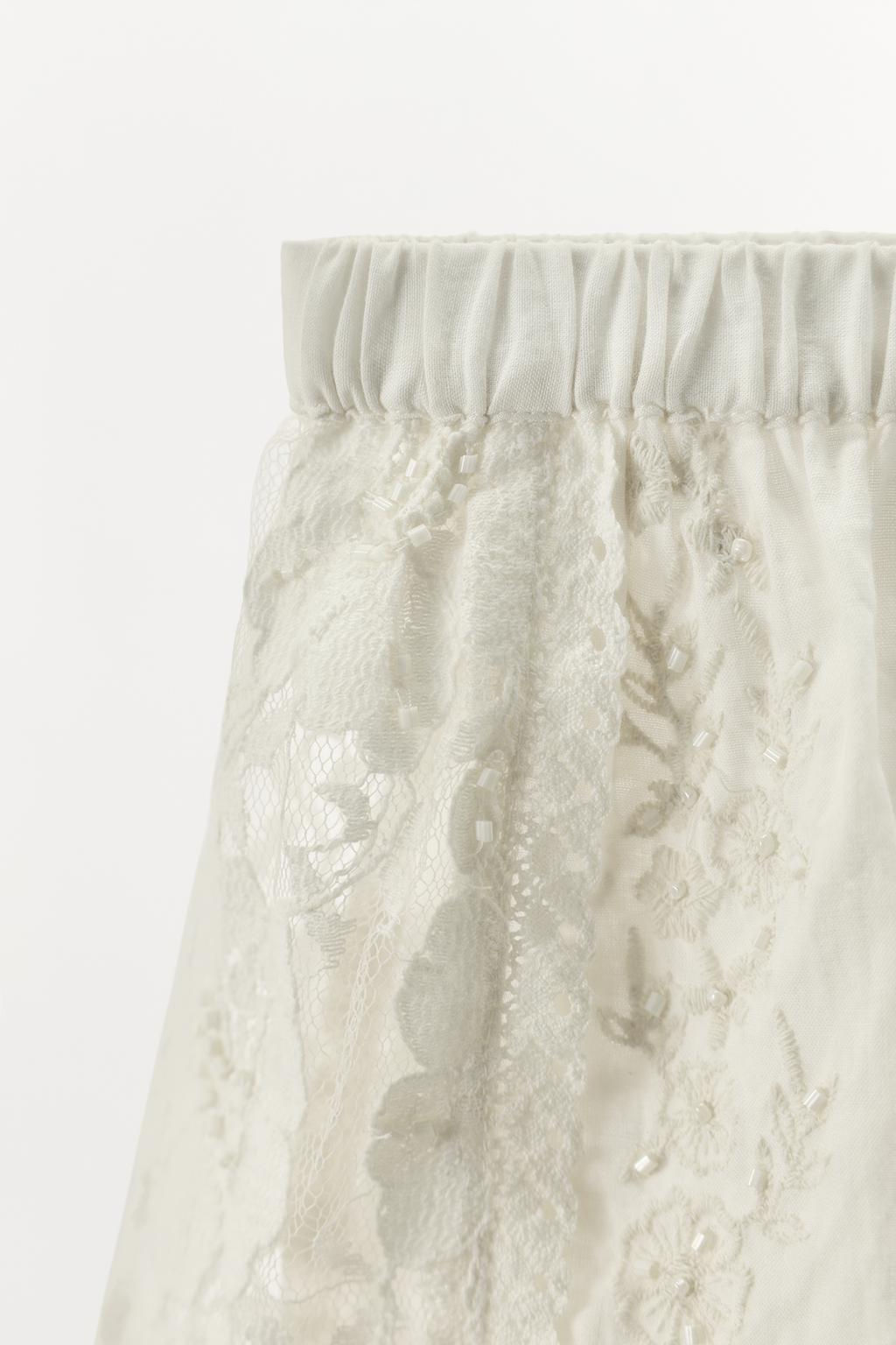 LIMITED EDITION EMBROIDERED LACE SHORTS - Zara фото 5