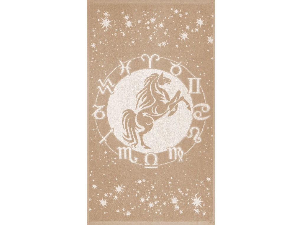 Полотенце махровое 6с103.512ж2 Зодиак-лошадь(лен3) 50х90см
