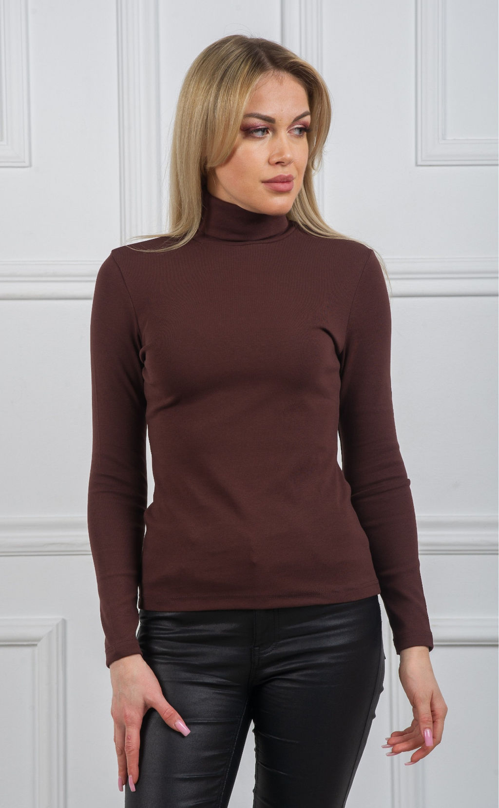 Водолазка "Коричневый янтарный"