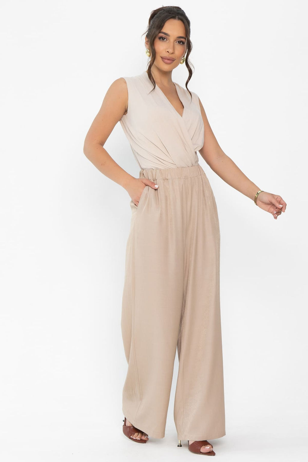 Брюки Тико НЬЮ (бежевые) Б13928-12М - Lt collection фото 6