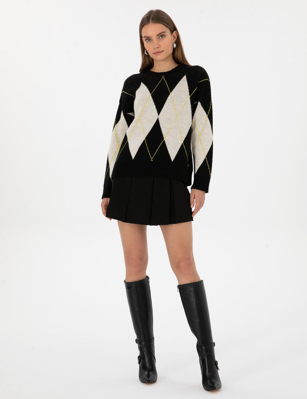 Siyah Regular Fit Kazak - Pierre cardin фото 4