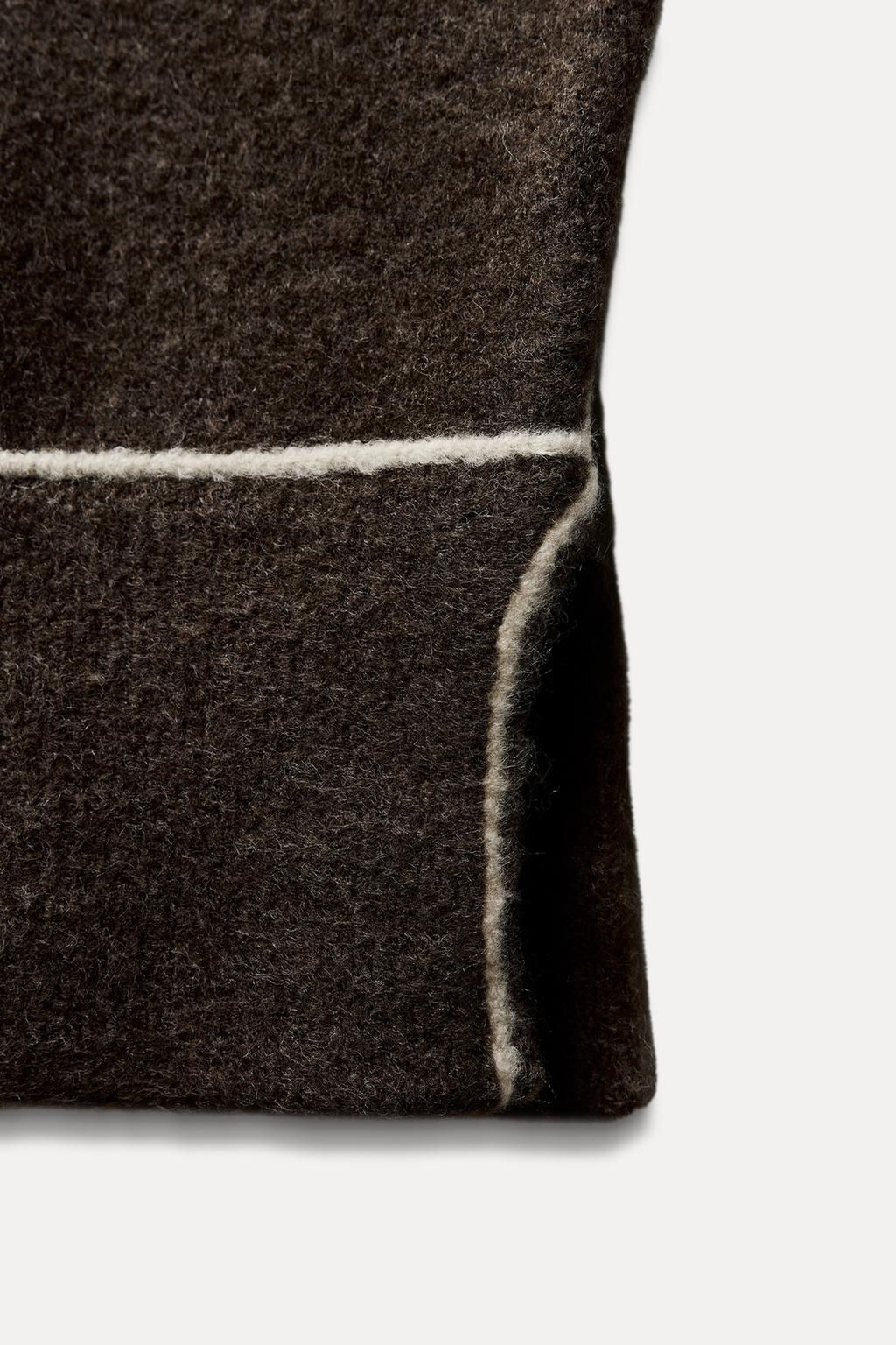 KNIT SWEATER WITH CONTRAST TRIMS - Zara фото 6