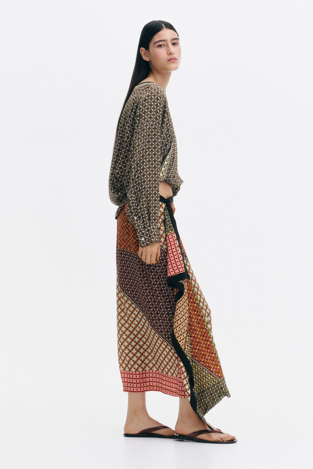 Draped-panel wrap skirt - H&m фото 4