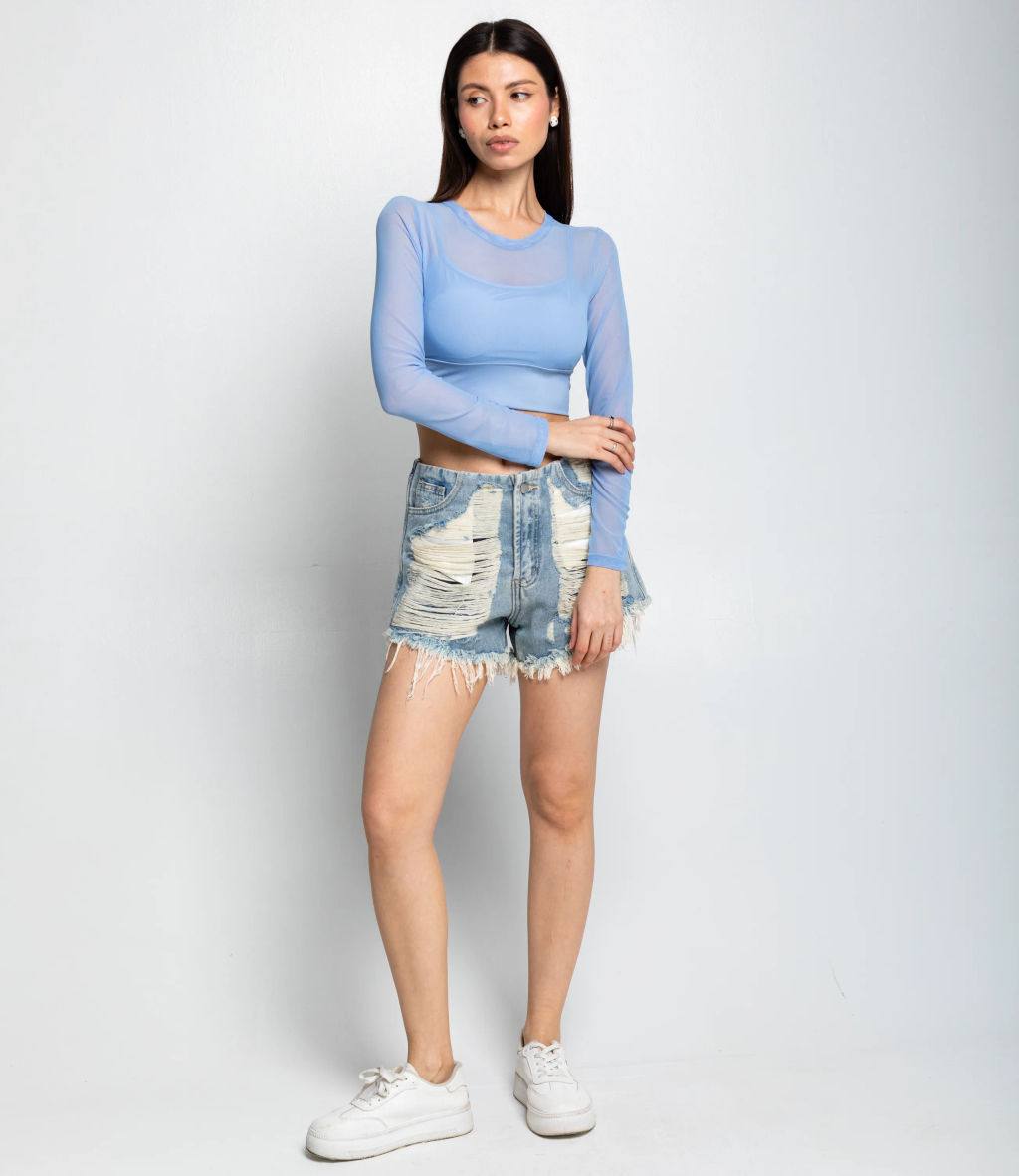 Топ #КТ202 (12), голубой - Dommod фото 4