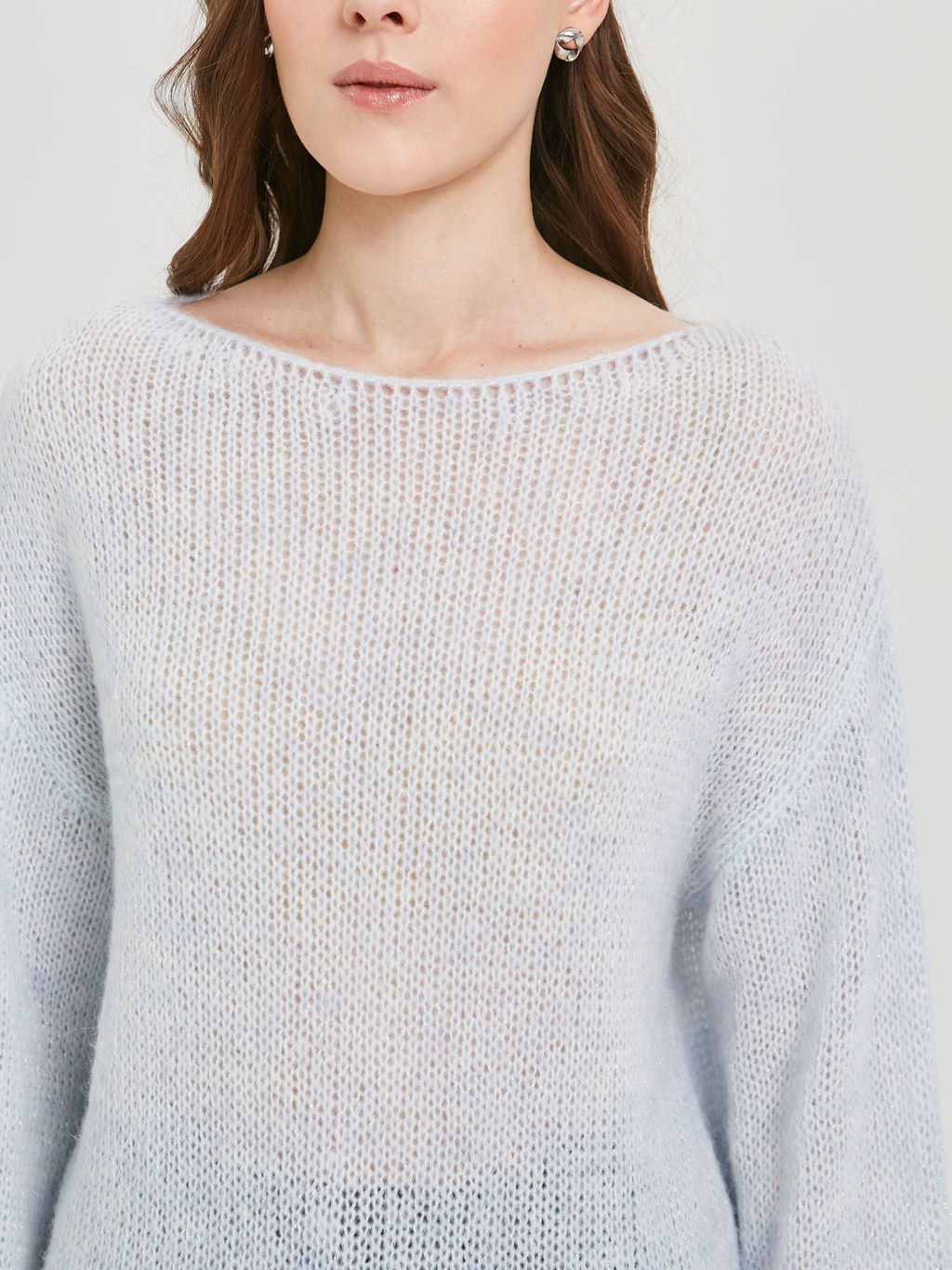 Джемпер вязаный с люрексом