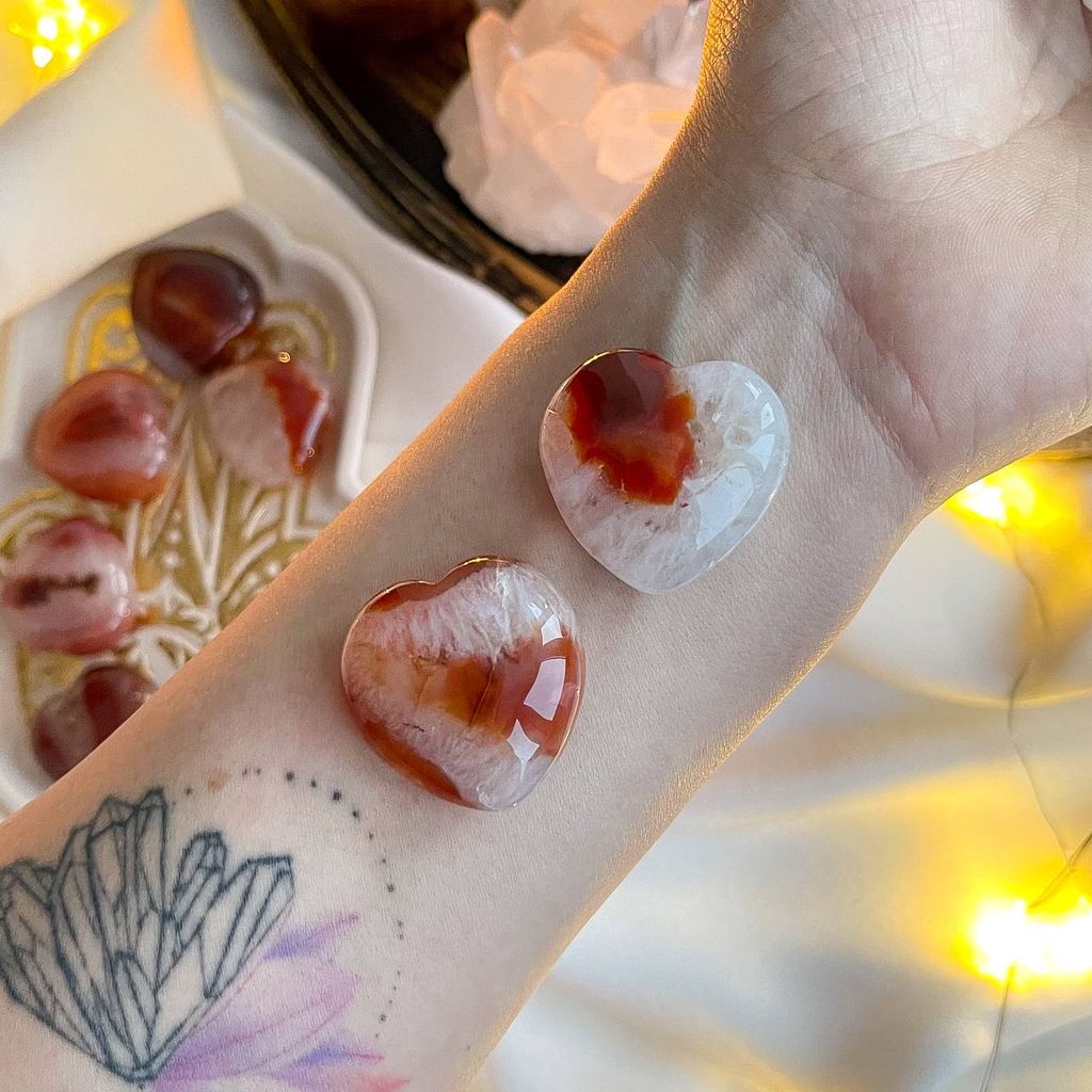 Радуга Самоцветов Сердце из Огненного Агата  фото 2