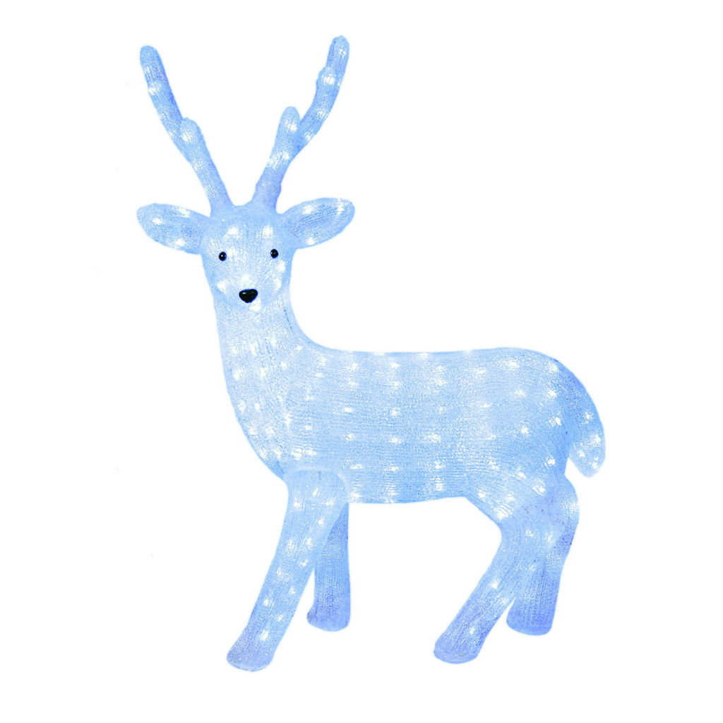 ULD-M6393-200/STA WHITE IP20 DEER-1 Фигура светодиодная Олень-1, 72*97см, 200 светодиодов. Белый свет. Провод прозрачный. TM Uniel