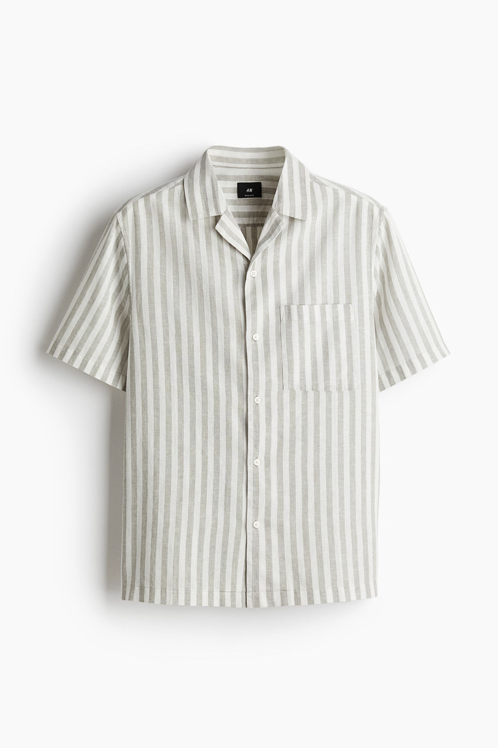 Camisa en mezcla de lino Regular Fit - H&m фото 5