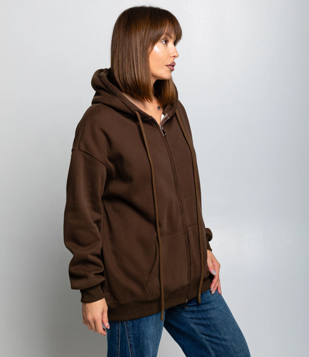 Толстовка #КТ8813 (9), шоколадный