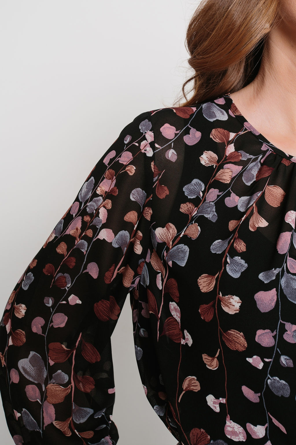 шифон+трикотаж Платье - Prima linea фото 6