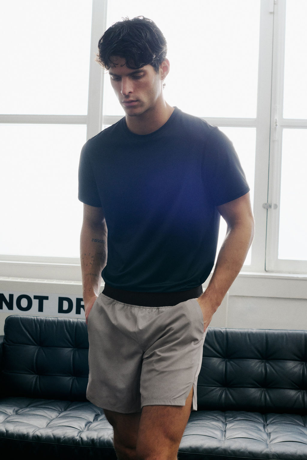 Pantal?n corto a media pierna con DryMove - H&m фото 7