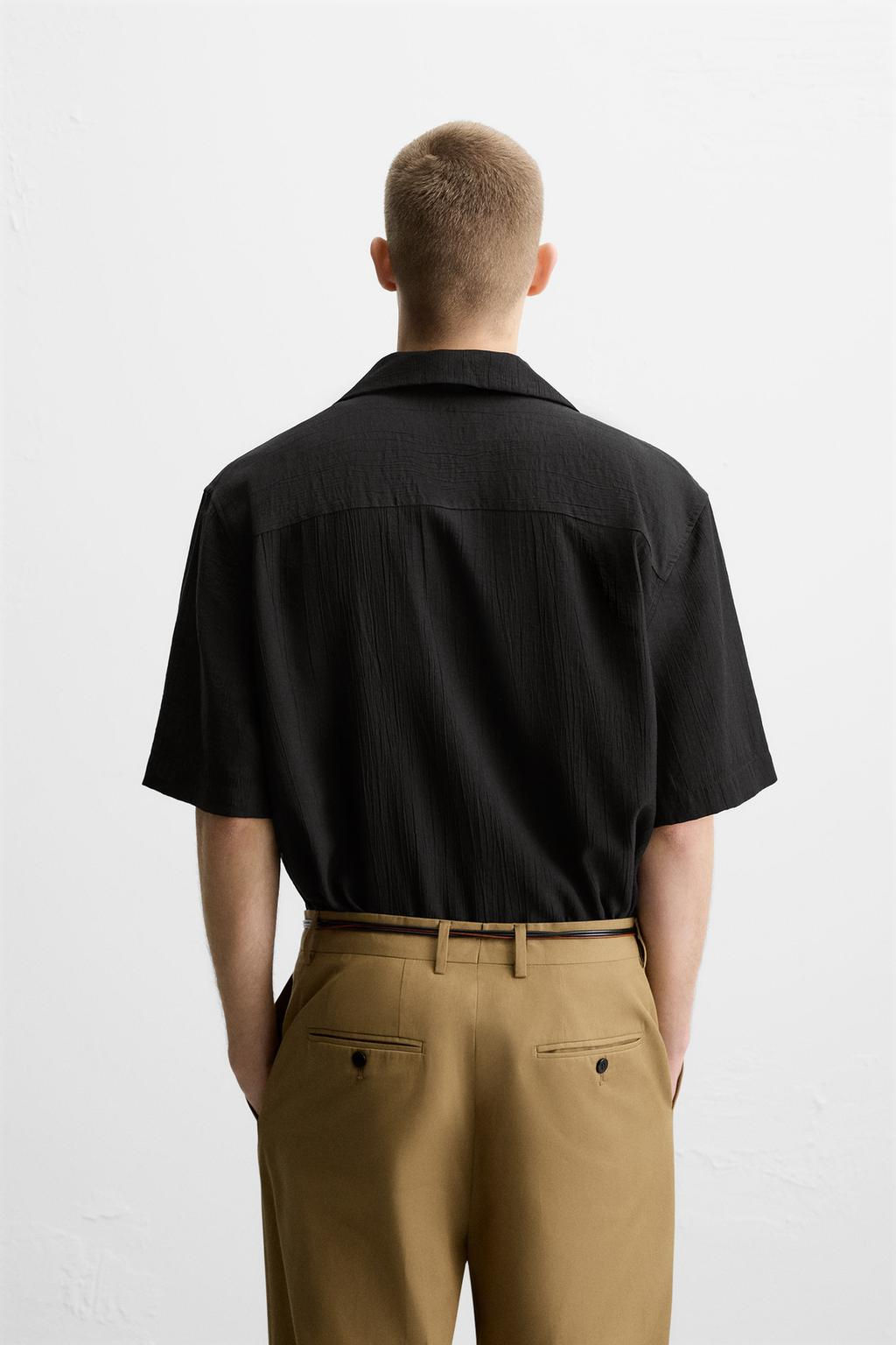 CREASED JACQUARD SHIRT - Zara фото 12