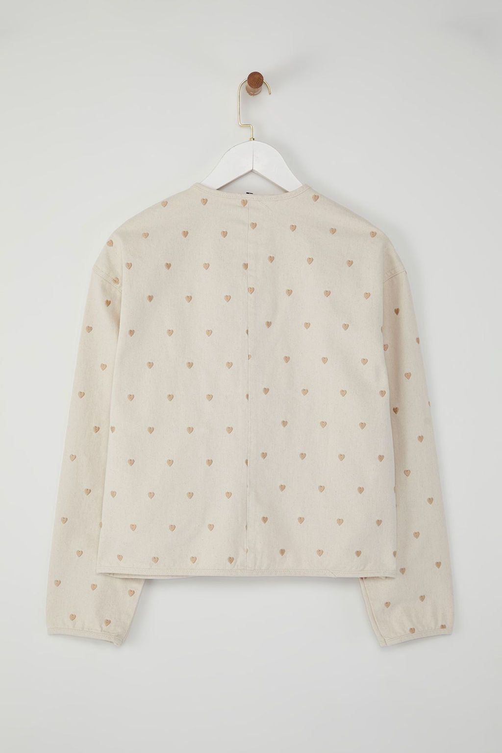 More Sustainable Ekru Kalp Nak?sl? Cep Detayl? Denim Ceket TWOSS25CE00049 - Trendyolmilla фото 6