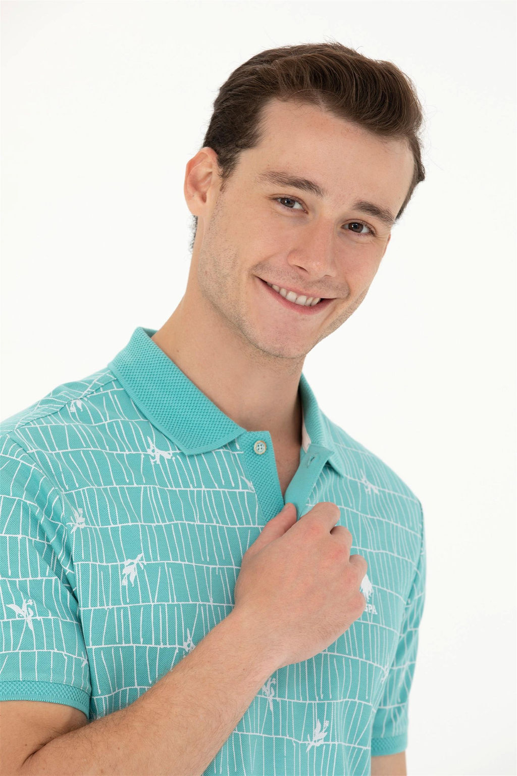 U. S. Polo Assn Мужская мятная футболка - U.s. polo assn фото 9