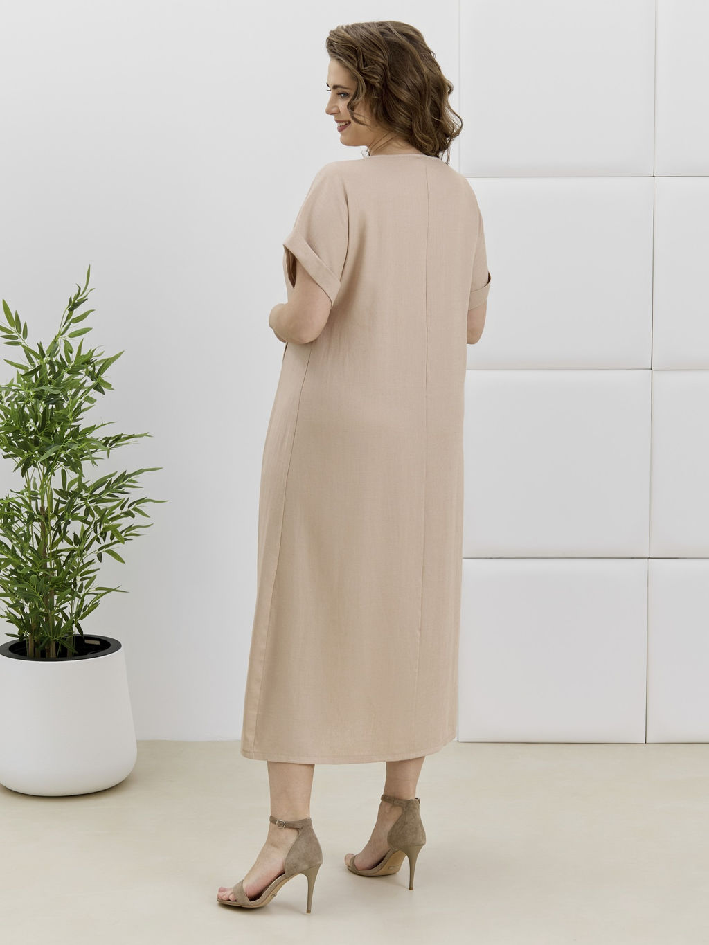 Платье Скарлет из вискозы со льном - Виотекс фото 30